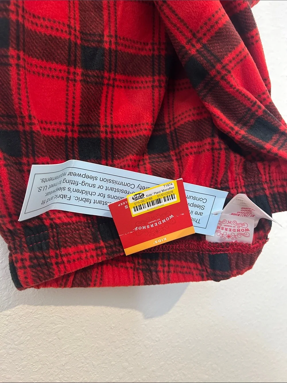 Wondershop Red and Black Plaid Kids' Flannel